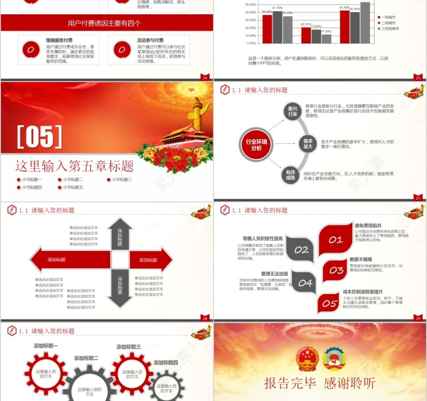 人大政协政府工作报告通用PPT第5张