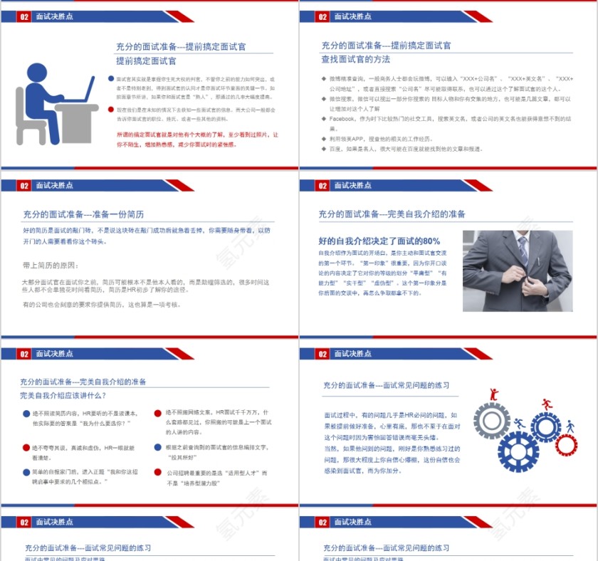 应聘面试技巧培训PPT模板第4张