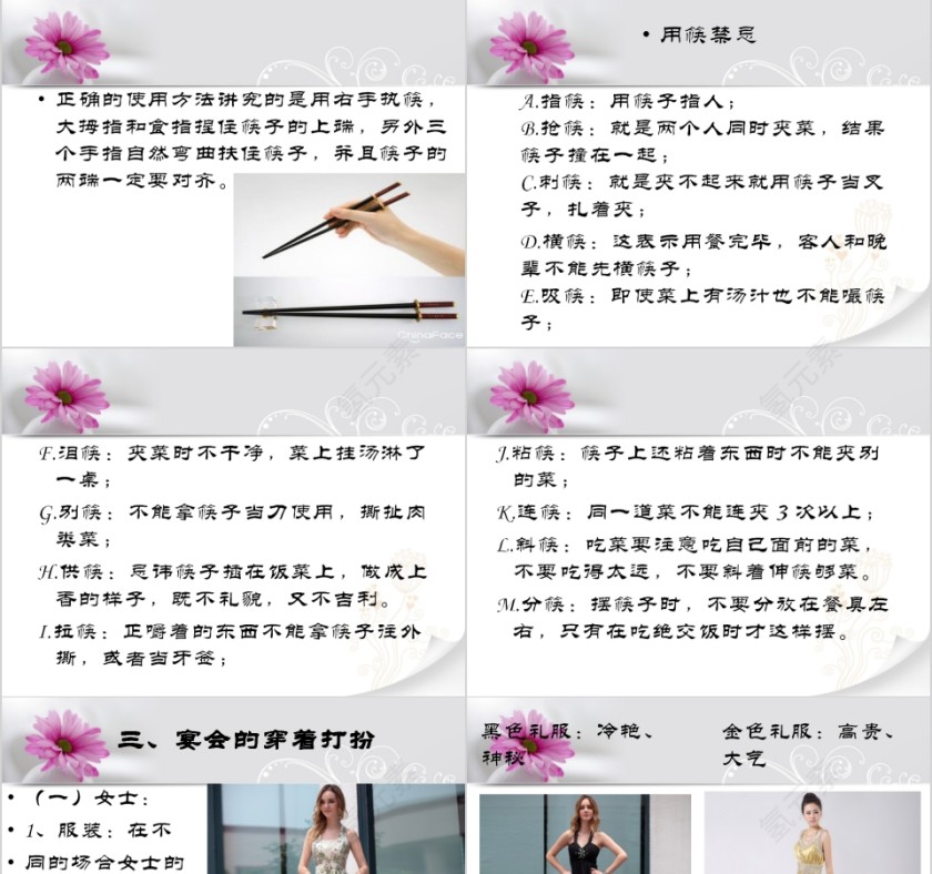 宴会礼仪培训PPT模板 第5张