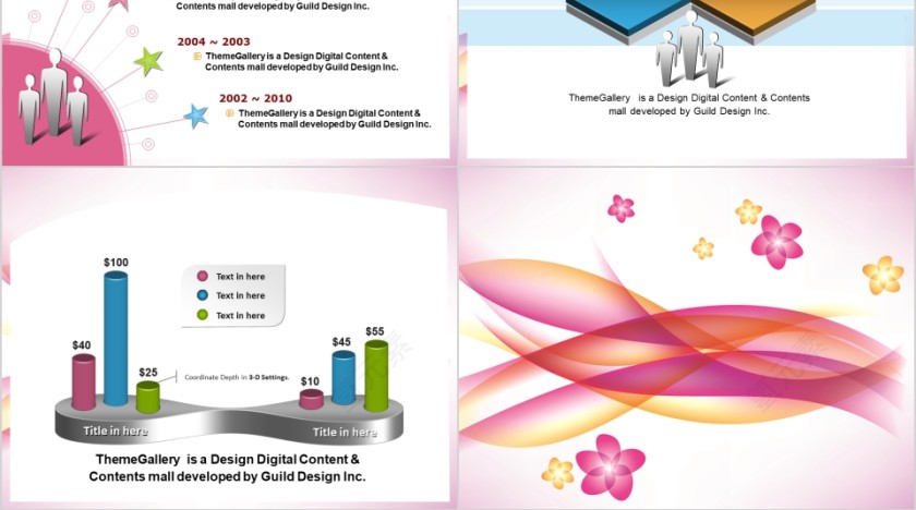 彩色简约美容美发模板PPT第10张