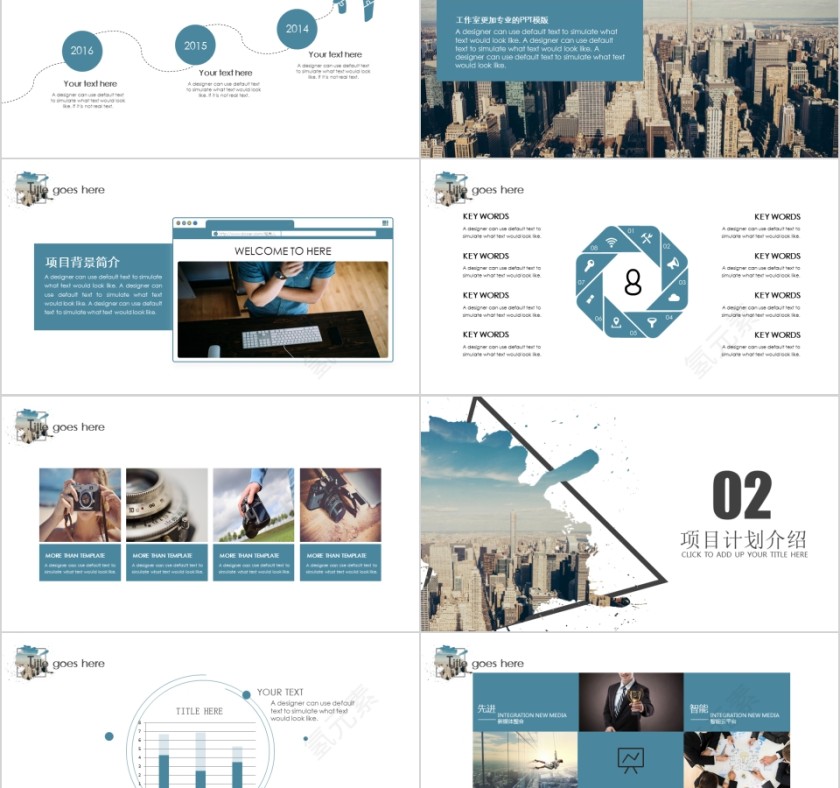 简约商业项目融资计划书ppt模版第2张