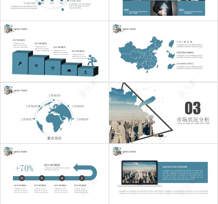 简约商业项目融资计划书ppt模版第3张