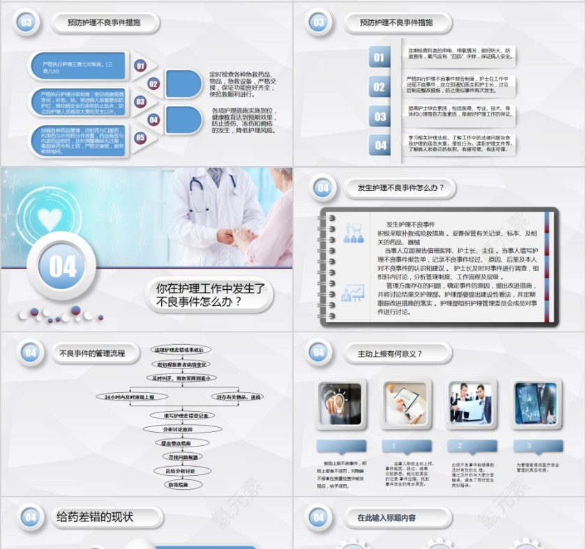 简约护理不良事件隐患缺陷及防范措施PPT模板第4张
