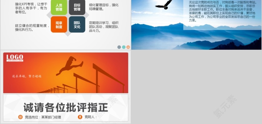 简约清新竞聘报告竞岗演讲干部竞聘挑战自我PPT第5张