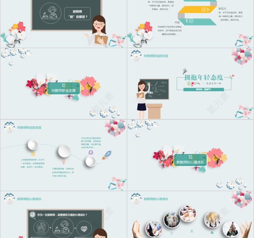 新员工入职培训课程PPT新教培训通用ppt模板第2张