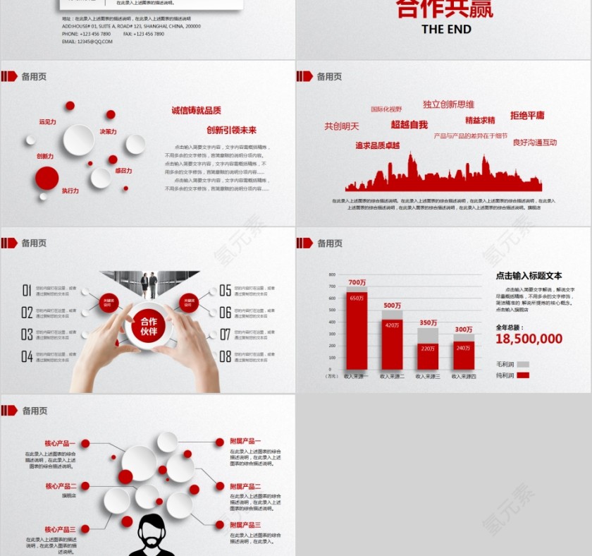 公司介绍产品宣传PPT模板第6张