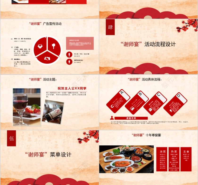 谢师宴活动策划方案PPT第3张