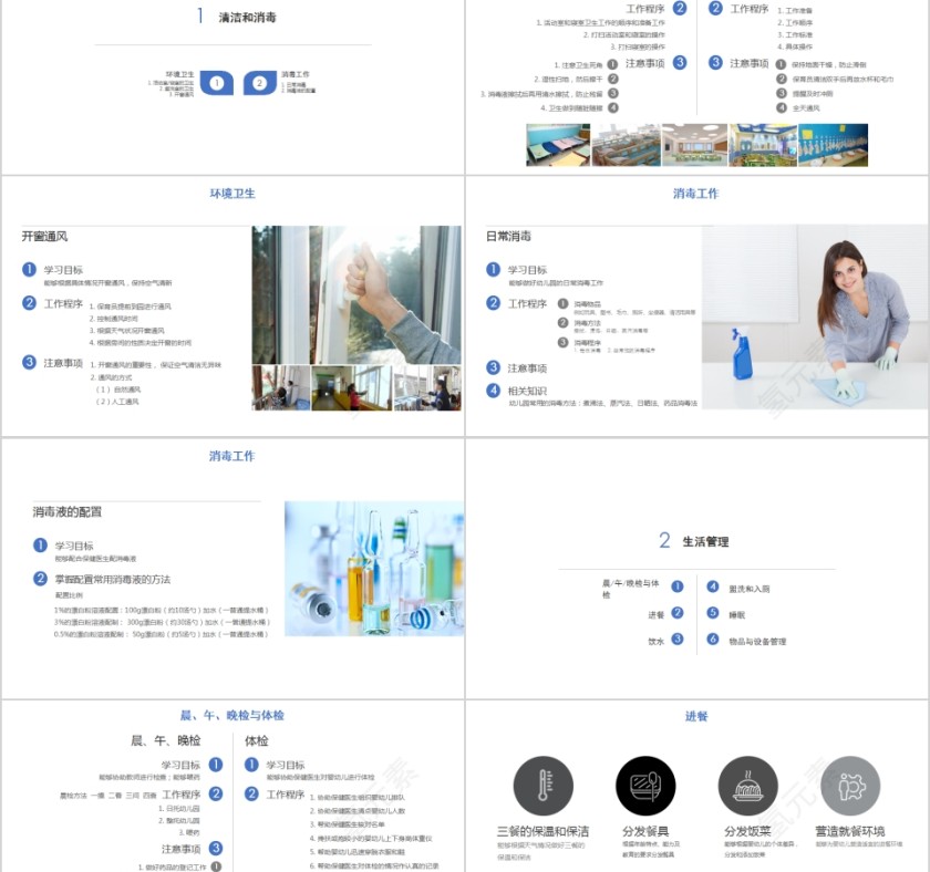 简约幼儿园保育员培训PPT第2张