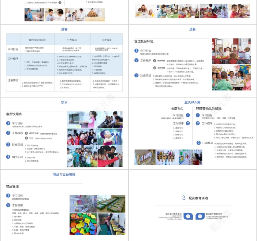 简约幼儿园保育员培训PPT第3张
