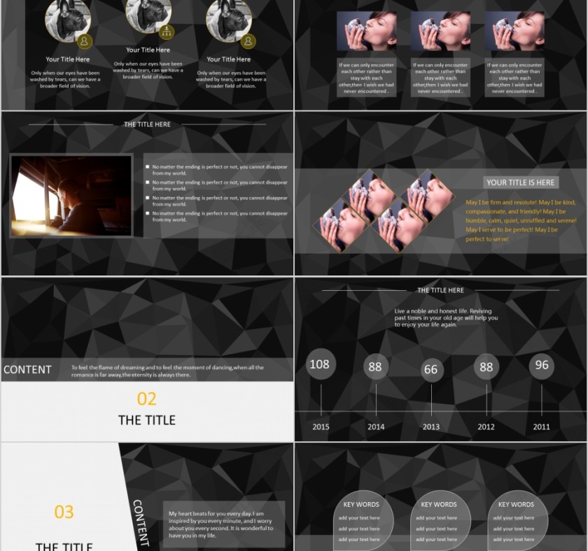 商务欧美ppt模板简约2019高端大气 商业工作汇报时尚极简风素材第2张