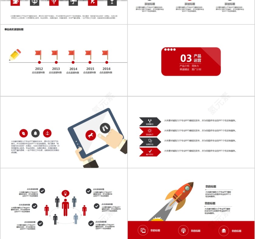 商业策划计划书商业计划书路演PPT模板   第3张