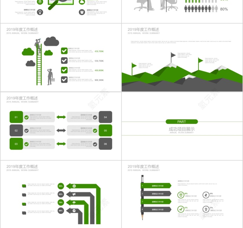 烟草PPT模板烟草局工作汇报计划总结会议动态简约创意绿色行业模板第3张
