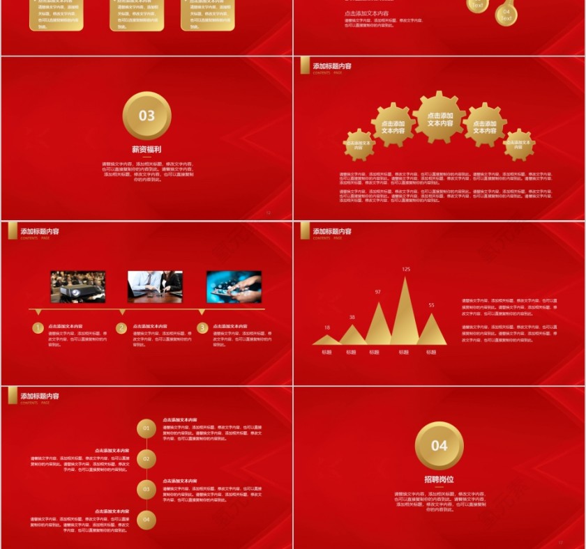 招贤纳士红色主题公司企业招聘PPT第3张
