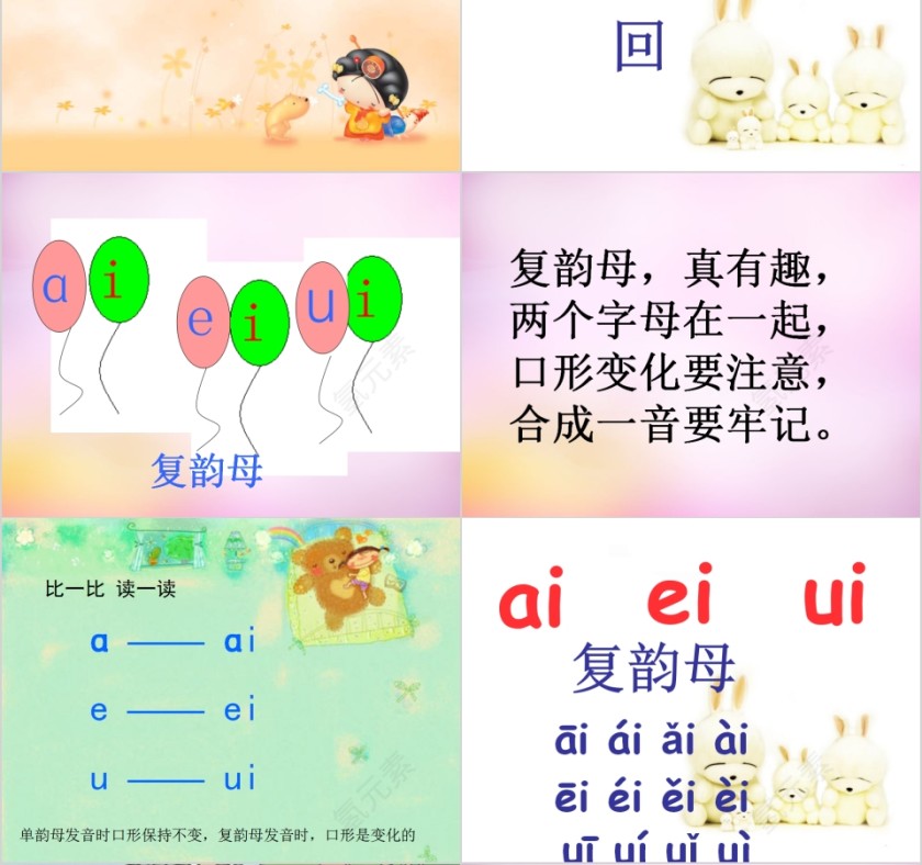 小学生汉语文拼音PPT课件 第4张