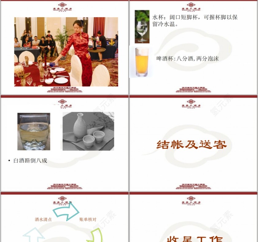 中餐主题宴会服务基本程序PPT模板第13张