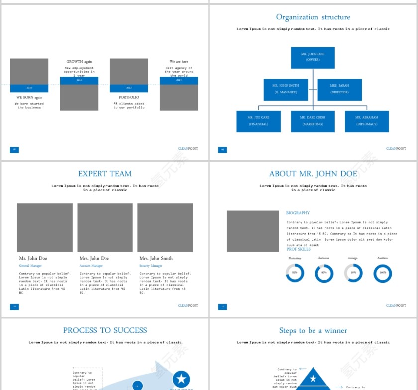  欧美经典商务时尚工作总结PPT模板 第3张