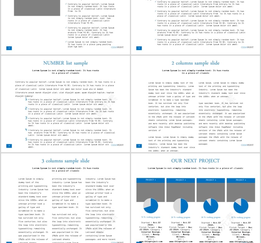  欧美经典商务时尚工作总结PPT模板 第6张