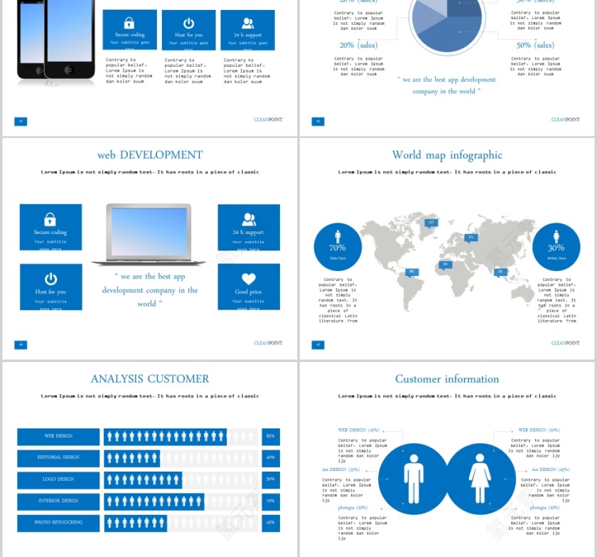  欧美经典商务时尚工作总结PPT模板 第10张