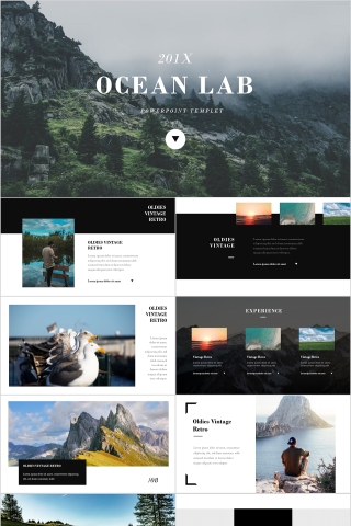 商务欧美ppt模板简约2019高端大气 商业工作汇报时尚极简风素材