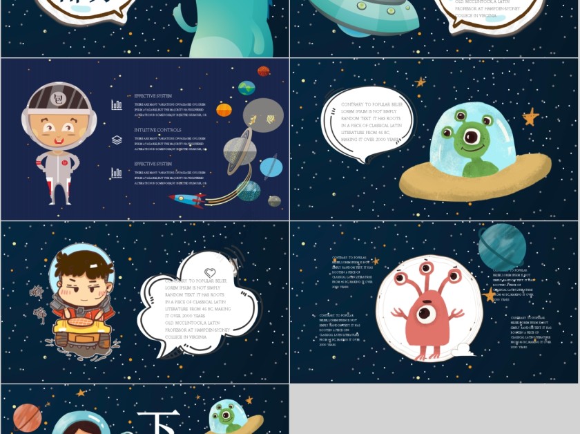 卡通风格家长会班会通用模板第5张