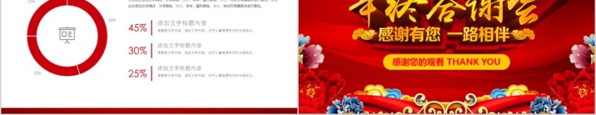 公司年终答谢会动态PPT模板企业员工客户感恩答谢晚会晚宴第5张