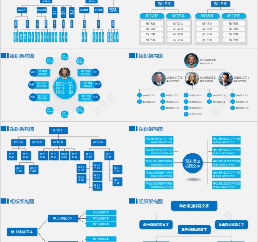 企业组织结构图ppt组织架构图第2张