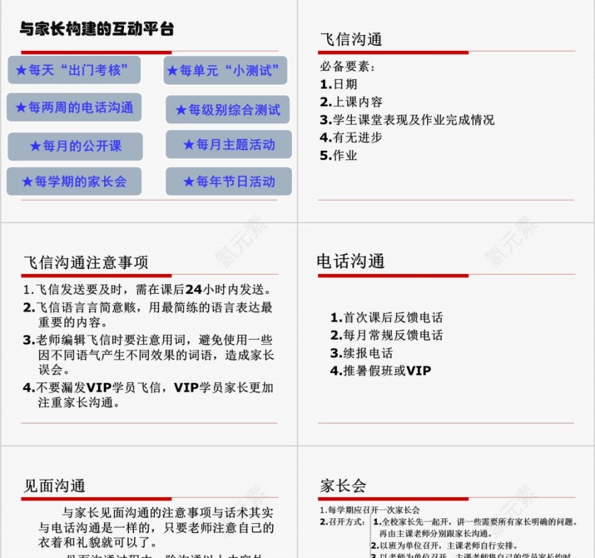 白色简约清新家长沟通培训PPT第3张