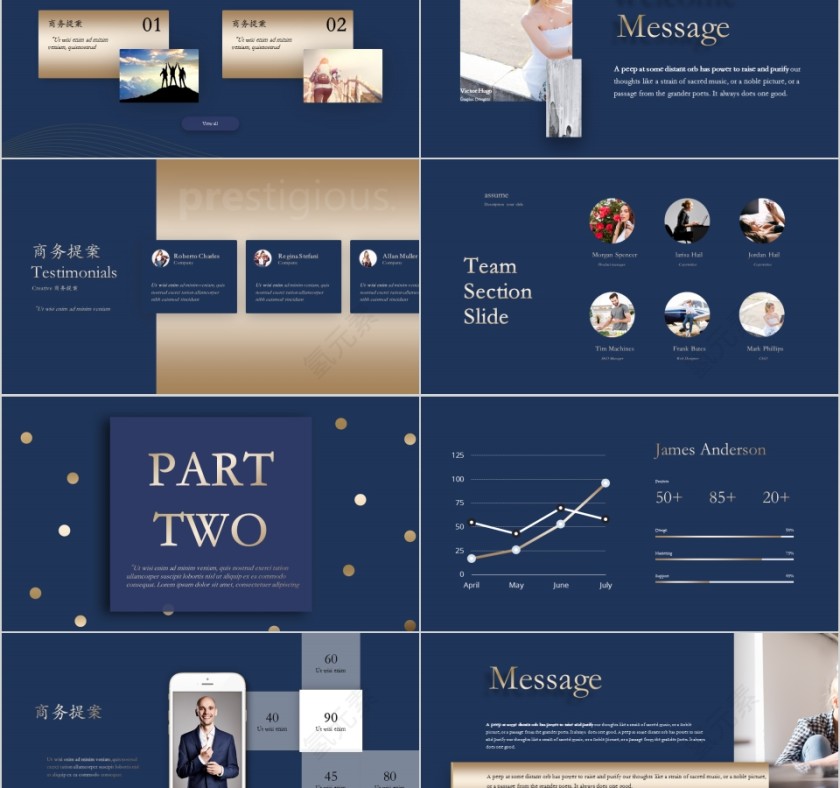 简约大气商务提案商业计划书PPT模板第2张