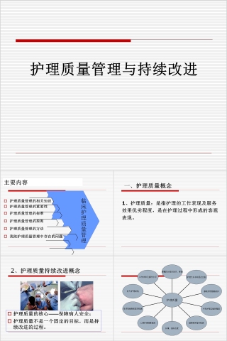 护理质量管理与质量持续改进PPT