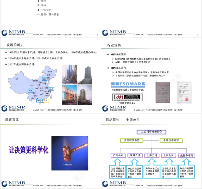 简约小清新风格公司简介PPT模板第2张