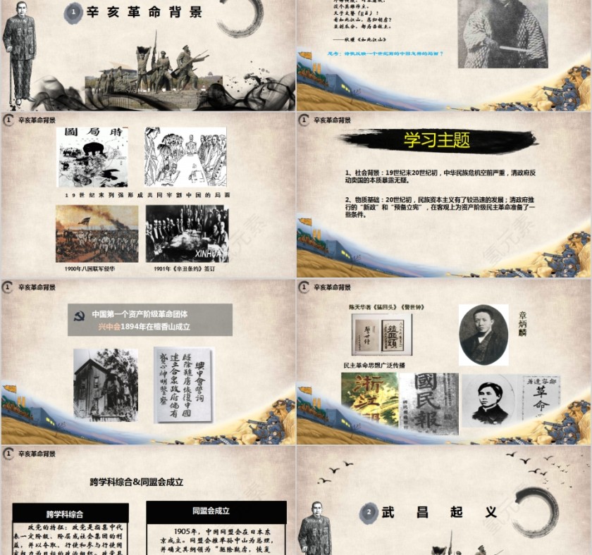 辛亥革命教师通用说课ppt模板第2张