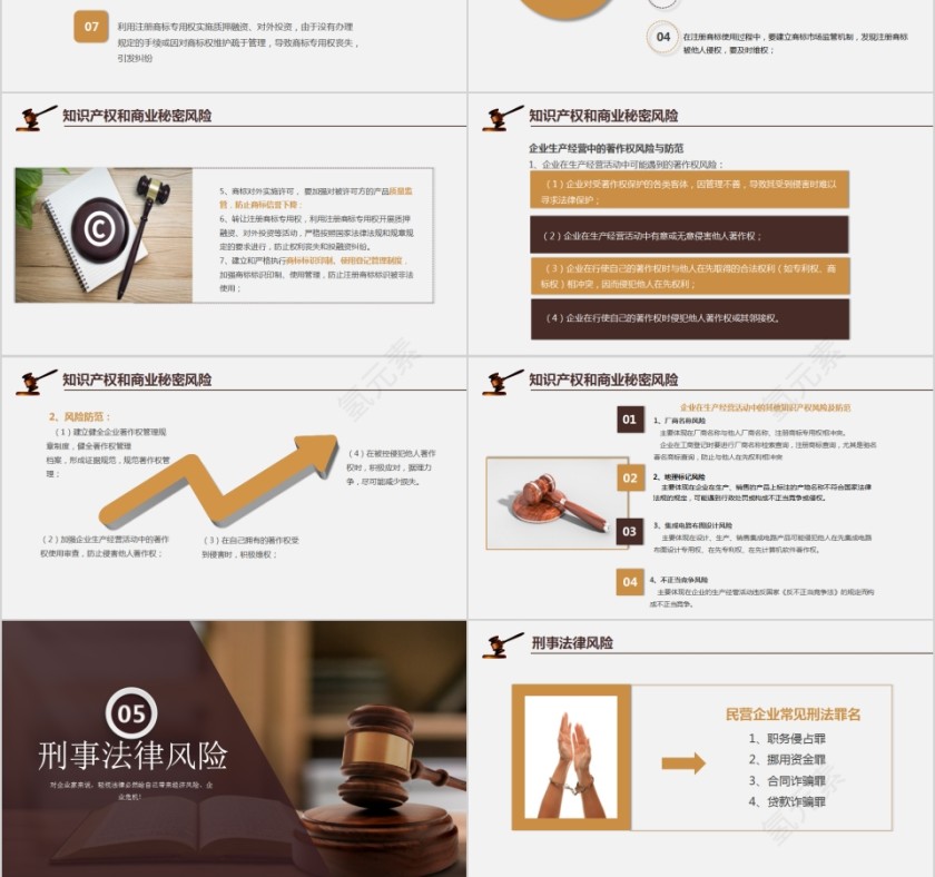 简约公司法律讲座PPT模板第6张