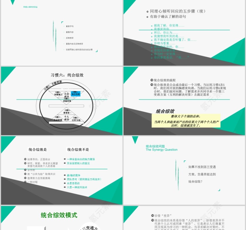 高效能人士的七个习惯PPT 第11张