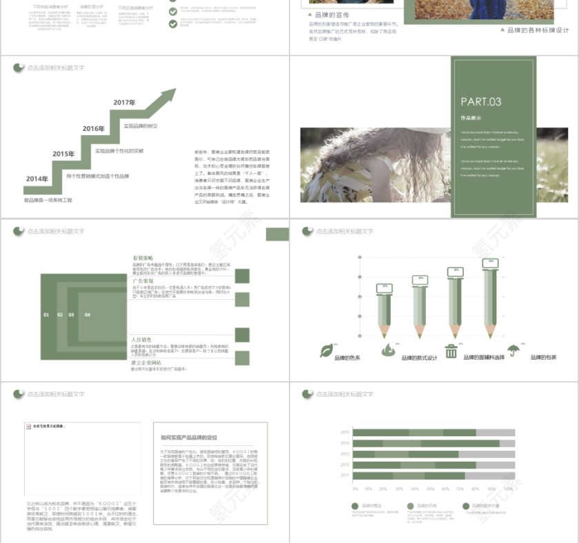 服装宣传画册杂志风PPT第3张