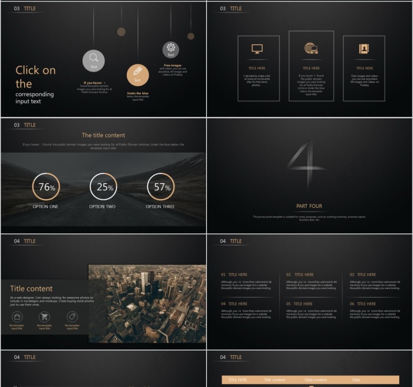 商务欧美ppt模板简约2019高端大气 商业工作汇报时尚极简风素材第4张