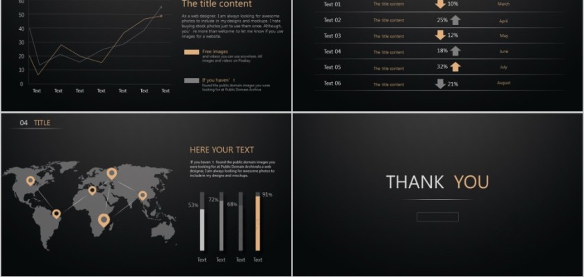 商务欧美ppt模板简约2019高端大气 商业工作汇报时尚极简风素材第5张