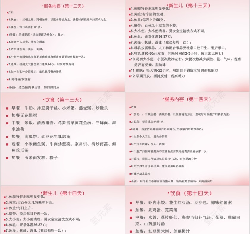 月嫂工作流程ppt第11张