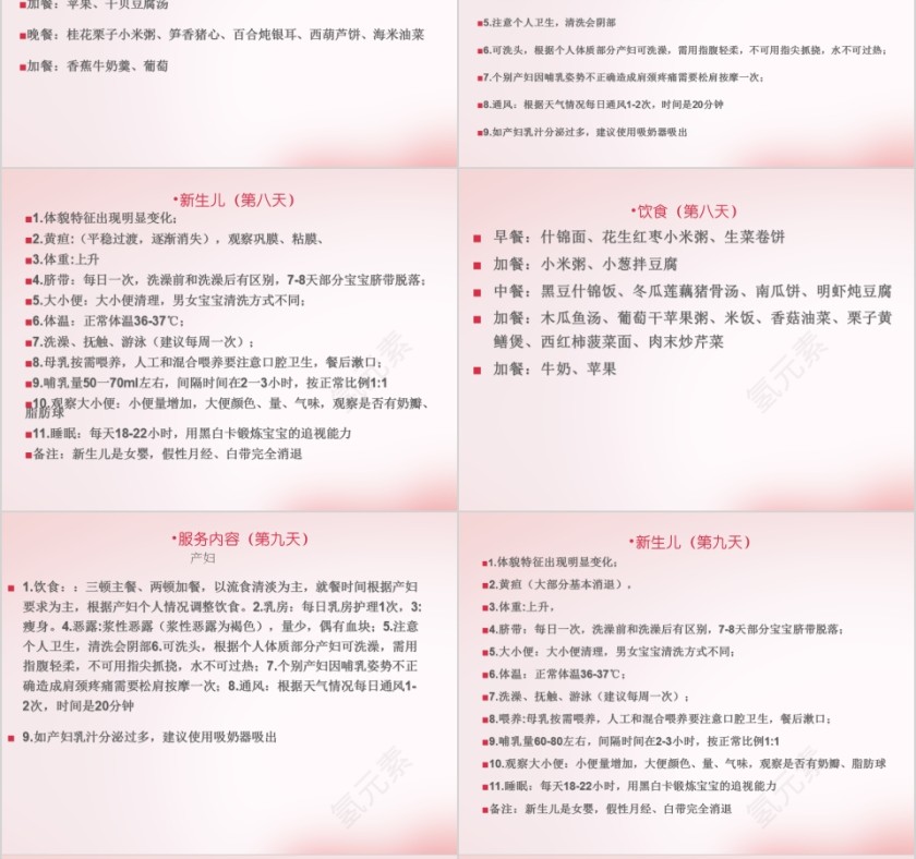 月嫂工作流程ppt第8张