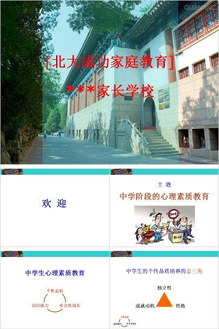 成功家庭教育课程中学阶段的心理素质教育