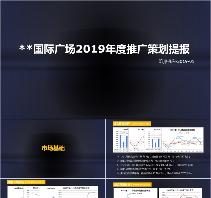 年房地产度推广策划提报PPT第1张