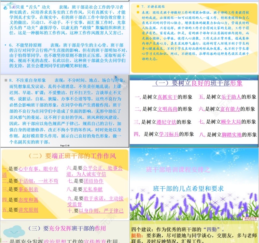 2019年班干部培训会议第7张