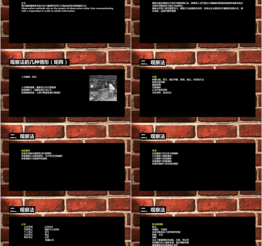 棕色市场调研的基本方法课件行业数据分析社会调研问卷幻灯片ppt模板第2张