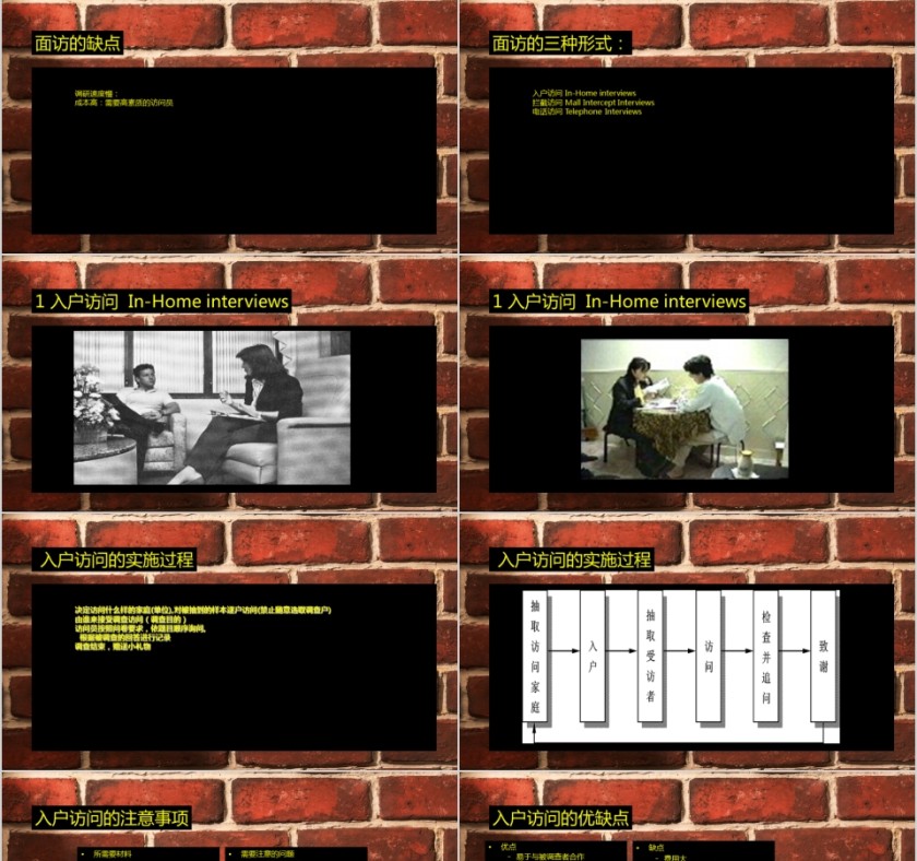 棕色市场调研的基本方法课件行业数据分析社会调研问卷幻灯片ppt模板第13张