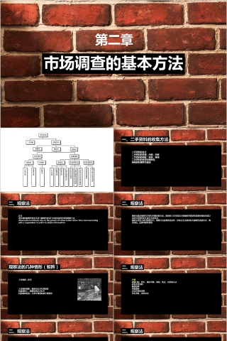 棕色市场调研的基本方法课件行业数据分析社会调研问卷幻灯片ppt模板