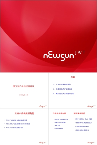 鹰卫浴产品线思考PPT