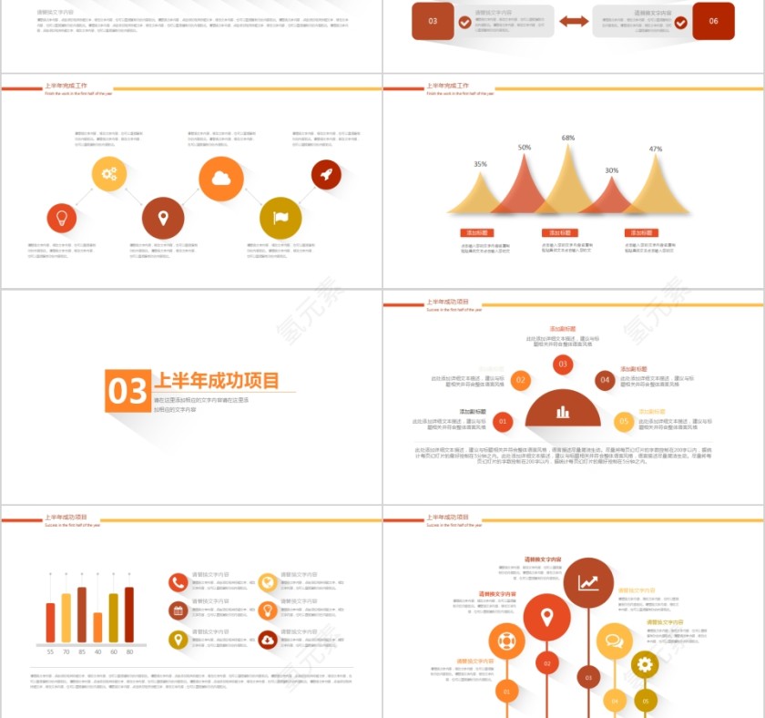 企业上半年工作总结汇报PPT   第3张