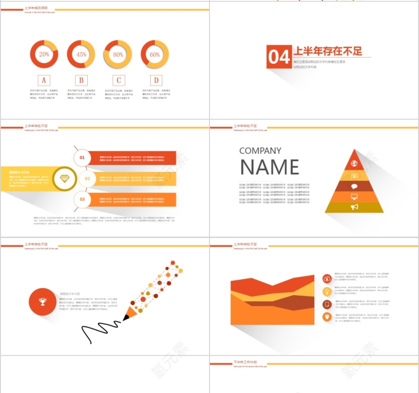 企业上半年工作总结汇报PPT   第4张