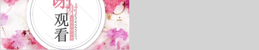 简约大气唯美清新工作总结计划汇报PPT模板第5张