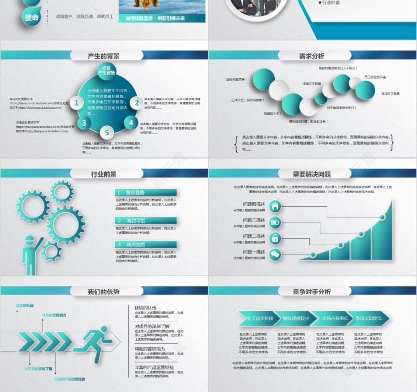 2019简约大气商务策划ppt模板商业创业计划书项目ppt模版融资路演第3张