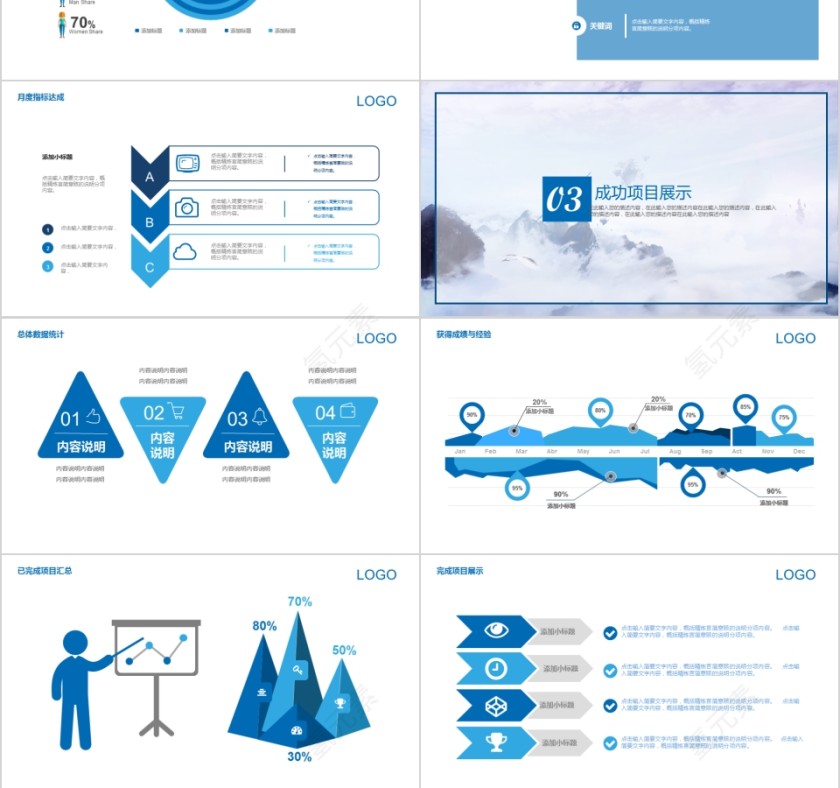 企业文化介绍动态PPT模板第3张